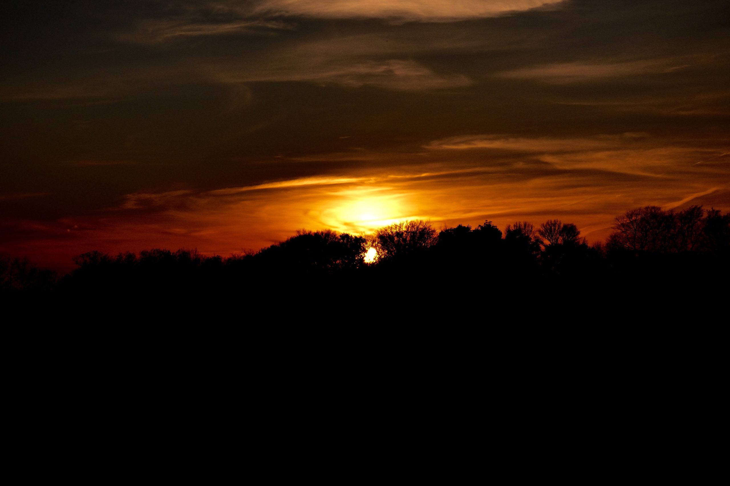 Beautiful autumn sunset