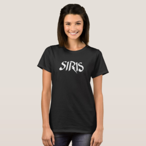 SIRIS Women's black t-shirt