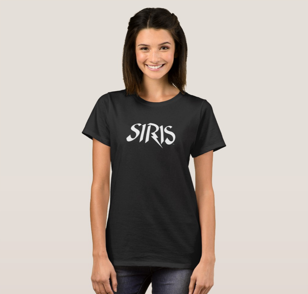 SIRIS Women's black t-shirt
